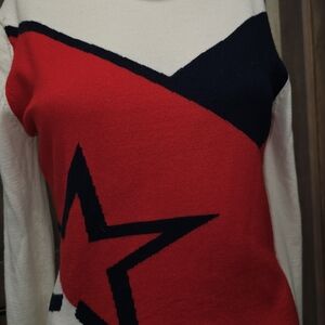 Perfect Moment Red and Navy Star Sweatshirt